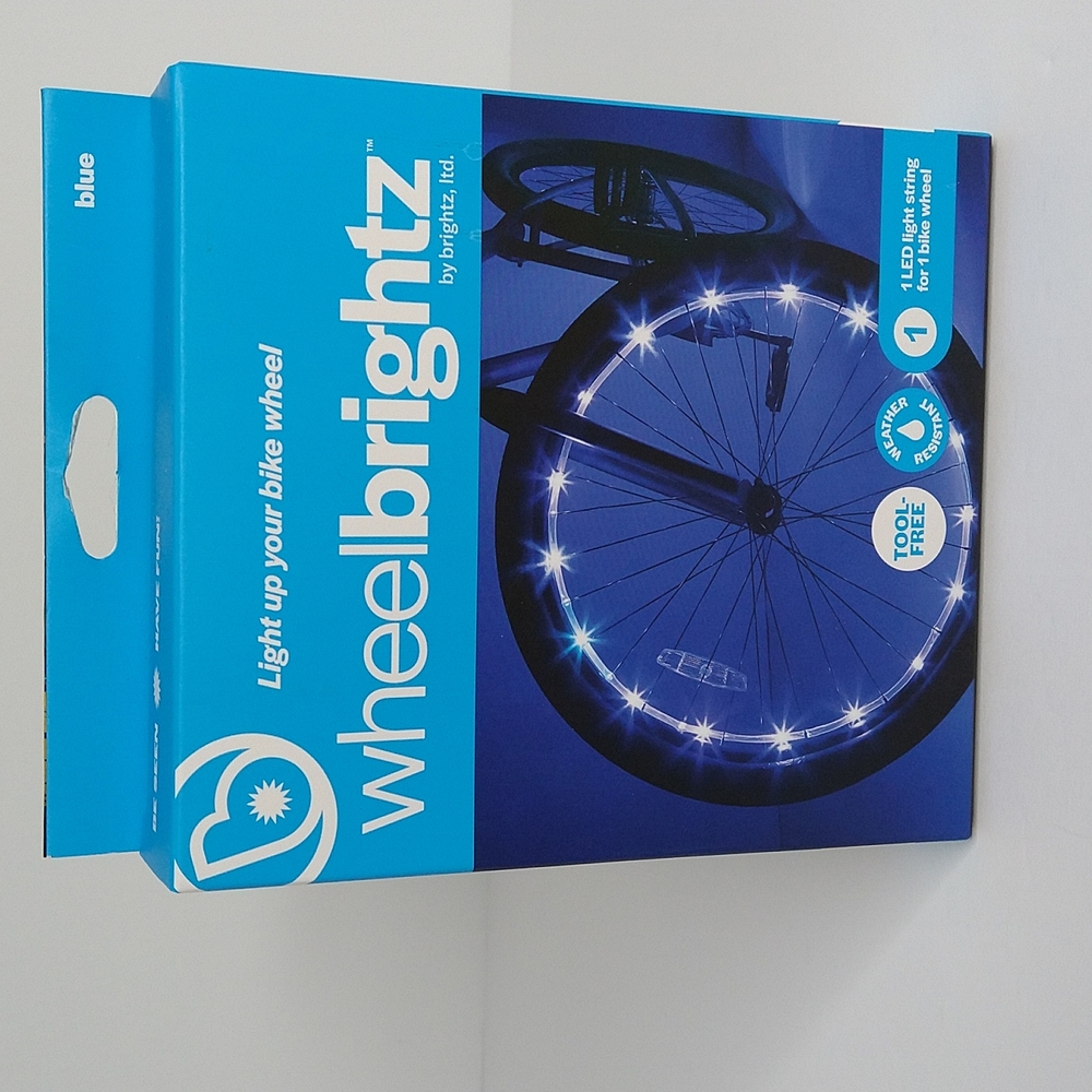 Wheelbrightz Blue LED Bicycle Light for One Wheel